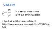 Aine tihedus #3