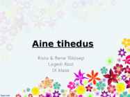 Aine tihedus