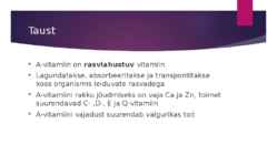 A-vitamiin #2
