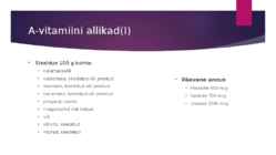 A-vitamiin #5