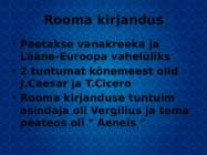 Rooma kunst ja arhidektuur #9