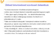 Diabeetiku toitumine kroonilise neerupuudulikkuse korral #4
