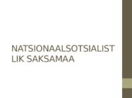 NATSIONAALSOTSIALISTLIK SAKSAMAA