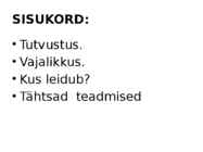 Süsivesikud ja vitamiinid #2