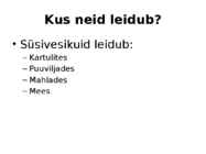 Süsivesikud ja vitamiinid #4