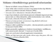 Südame rütmihäiretega patsiendi õendusabi #12