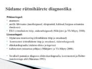 Südame rütmihäiretega patsiendi õendusabi #6