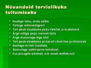Tervislik toitumine esitlus #3