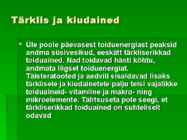 Tervislik toitumine esitlus #5