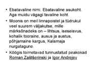 RESTORANIDE KIRJELDUS #4