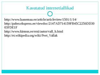 Peet Vallak #7