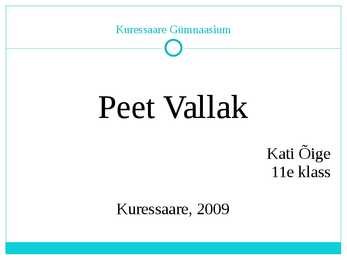 Peet Vallak