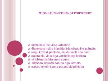 Saun-ait ja suvekoda #11