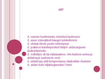 Saun-ait ja suvekoda #13
