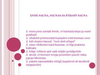 Saun-ait ja suvekoda #7