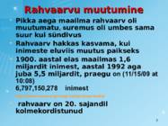 Maailma rahvastik ja rahvastiku protsessid #2