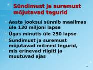 Maailma rahvastik ja rahvastiku protsessid #16