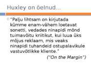 A-Huxley-Hea uus ilm- powerpoint #3