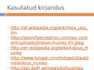 A-Huxley-Hea uus ilm- powerpoint #9