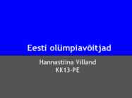 Eesti olümpiavõitjad