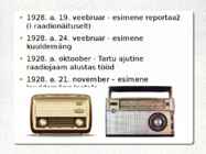 Eesti raadio ajaloo olulisemad sündmused #5