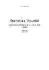 Matemaatika uurimistöö - Statistika lõputöö