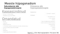 Suguhormoonide ala- ja ületalitluse etiopatogenees #18