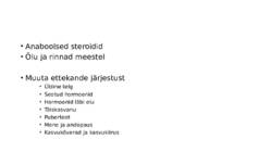 Suguhormoonide ala- ja ületalitluse etiopatogenees #35