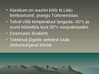 Kõrb Karakum #2
