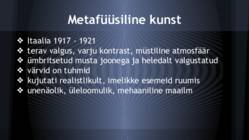 Dadaism ja Metafüüsiline kunst #17