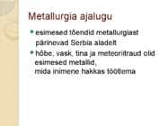 Metallurgia geograafia #4