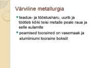 Metallurgia geograafia #7