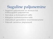 Paljunemise evolutsioon #4
