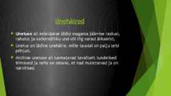 Uni ja unehäired #6