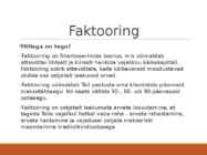 Pangandus - akreditiiv-faktooring-dokumentaalne inkasso #2
