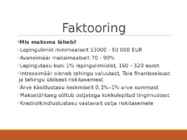 Pangandus - akreditiiv-faktooring-dokumentaalne inkasso #5