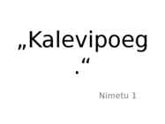 Kalevipoeg kui raamat