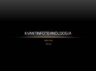 Kvantinfotehnoloogia