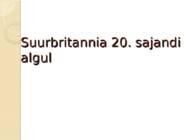Suurbritannia 20-sajandi algul