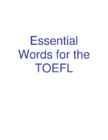 GETTING TO KNOW THE TOEFL #31