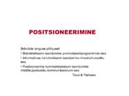 POSITSIONEERIMINE