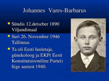 Johannes Vares - Barbarus #2