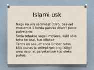Islamiusu ülevaade #12