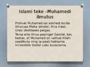 Islamiusu ülevaade #3