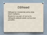 Islamiusu ülevaade #9