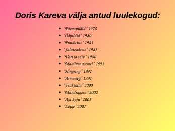 Doris Kareva slaidshow #4