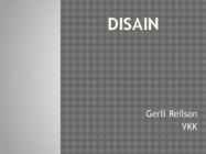 Disaini töö