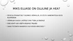 Minu valikud eluaseme hankimisel #3