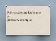 Rahvusvaheline kaubandus