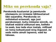 Inimeseõpetuse kursus-Perekonnaõpetus- #6